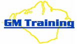 Logo: GM Training - Mechanical Handling equipment and Safety training courses and accreditation.